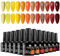 MSRUIOO UV Nagellack Nudefarben Braun Gel Set 12 Farben Gellack Gel Shellac Nude Braun für Gelnägel DIY Nail Art Kit für Anfänger Nail Art Salon DIY 8ml