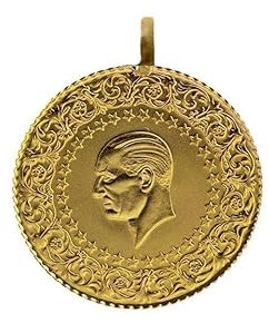 Generisch Yarim Altin Türkische Goldmünze Atatürk Ceyrek Münze 2024