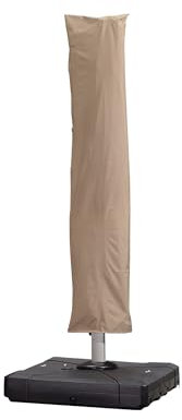 PURPLE LEAF Housses Pour Parasols de Jardin Extérieur 255 x 62 cm, Résistance aux UV avec Bâton, avec Zippé Housse Parasol, Kaki marron