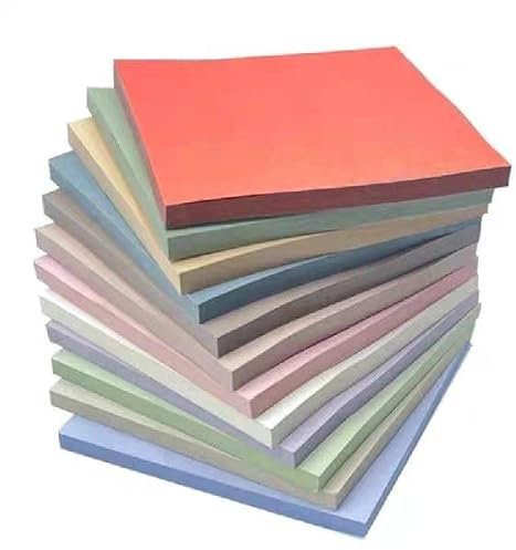 Sticky Notes, 12 Packung Haftnotizen Notizzettel, 76 x 76mm Aesthetic Vintage Selbstklebende Klebezettel Haftnotizblock für Familie Schule Büro