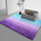 AIMECO Schlafzimmer Bereich Teppich, (200X200cm) Flauschigen Teppich, Nachttisch Shag, Wohnzimmer, Kinderzimmer, Mädchen Schlafzimmer, Farbverlauf blau-violett