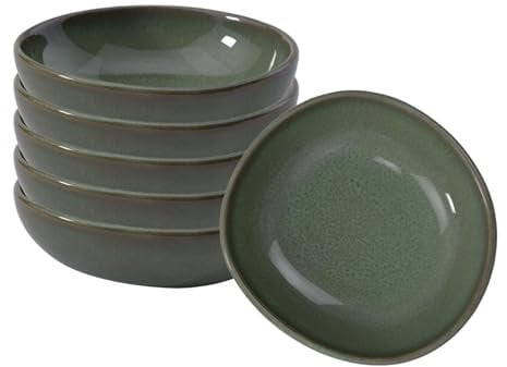 like. by Villeroy & Boch Lave Vert Lot de 6 coupelles 60 ml, pour sauces et desserts, 10,5 x 10 x 3,5 cm, en faïence, vert