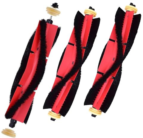 3 Stück Hauptbürste Reinigungsbürste für Staubsauger Xiaomi Roborock S5 Max S6 Pure S6 Max S6 MaxV S65 S60 S6 S55 S51 S50 S5, Ersatzteile Rollenbürste für Xiaomi Roborock
