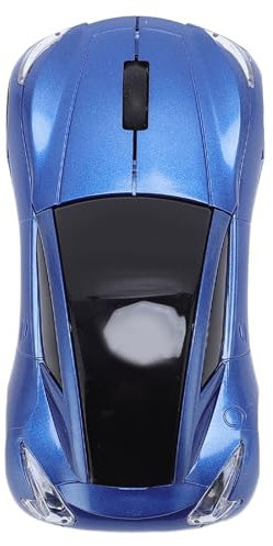 Annadue Car -förmige Maus, 2,4 GHz Drahtlose Computermaus, 1600DPI Optical Gaming Mous für PC -Laptop (Perlblau)
