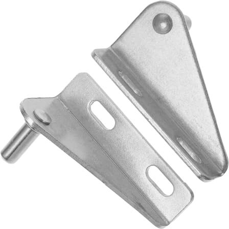 DECOMELODY 2pcs Stainless Steel Freezer Hinge Replacement for Commercial Chest Freezers Precise Fit for Four Six Door Models Durable Smooth Operating Refrigerator Cabinet Repair Kit