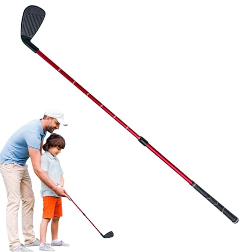 Putter da golf per bambini, in miniatura a due vie, lunghezza regolabile, scala trasparente, per destrorsi e mancini, 55-80 cm, adatto per bambini, adolescenti e ragazzi che imparano