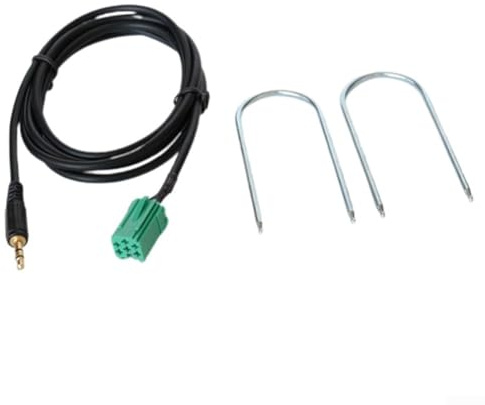 Emiif AUX-Eingangs-Adapterkabel für Renault Clio und Laguna 2005–2011 Modelle mit 3,5-mm-Klinkenstecker und 150-cm-Kabel