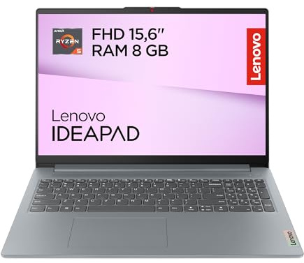 Lenovo IdeaPad Slim 3 Notebook 15.6'' FHD (1920x1080), AMD Ryzen 5 7520U, RAM 8GB, 512GB SSD, Windows 11 Home, WiFi 6 - Arctic Grey