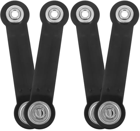 NULYLU 4 Stück Ersatzarm für Gleiter aus Eisen Wetterfest für Outdoor Gartenmöbel Kompatibel mit Schaukelstuhl und Gartenbank Zubehör