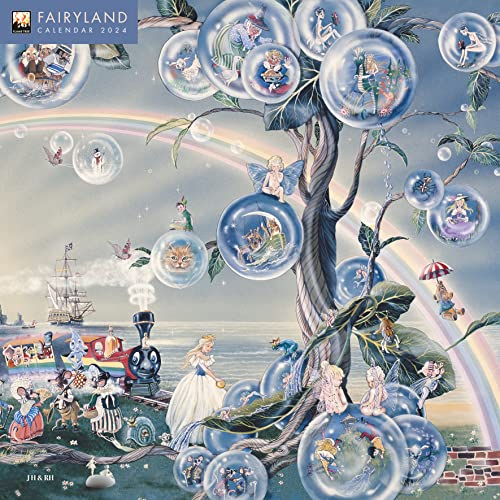 Fairyland – Feenland 2024: Original Flame Tree Publishing-Kalender [Kalender] (Wall-Kalender)