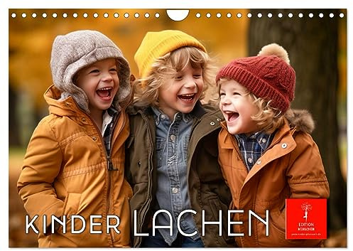 Kinder Lachen (Wandkalender 2026 DIN A4 quer), CALVENDO Monatskalender: Strahlendes Lächeln - unbeschwerte Kinderfröhlichkeit (CALVENDO Menschen)