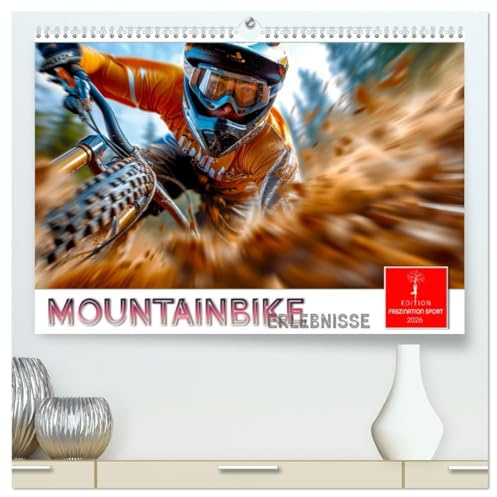 Mountainbike Erlebnisse (hochwertiger Premium Wandkalender 2026 DIN A2 quer), Kunstdruck in Hochglanz: Abenteuerliche Fahrten auf anspruchsvollen Trails. (CALVENDO Sport)