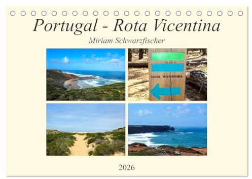 Portugal - Rota Vicentina (Tischkalender 2026 DIN A5 quer), CALVENDO Monatskalender: Weitwanderweg Portugal - Rota Vicentina (CALVENDO Natur)