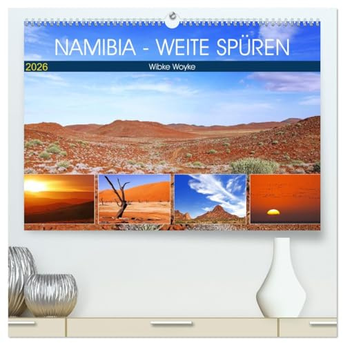 Namibia - Weite spüren (hochwertiger Premium Wandkalender 2026 DIN A2 quer), Kunstdruck in Hochglanz: Eine Fernweh-Tour durch das afrikanische Land (CALVENDO Orte)