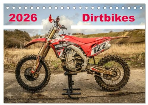 Dirtbikes 2026 (Tischkalender 2026 DIN A5 quer), CALVENDO Monatskalender: Motocross vom Feinsten (CALVENDO Sport)