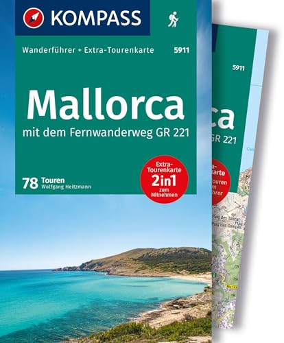 KOMPASS Wanderführer Mallorca, 78 Touren mit Extra-Tourenkarte: GPS-Daten zum Download
