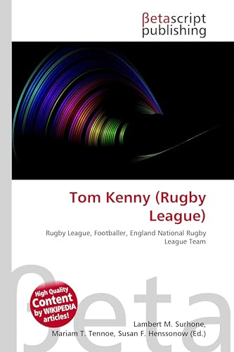 Tom Kenny (Rugby League): Rugby League, Footballer, England National Rugby League Team