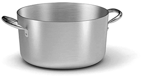 Ballarini Professionale 7018.20 Casseruola Media con 2 Manici, Alluminio, Grigio, 20 cm