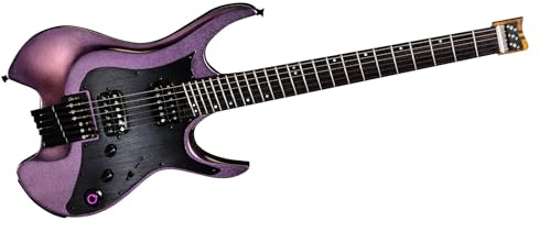 Mooer GTRS Guitars Wing 900 Intelligent Guitar (W900) with Wireless System - Aurora Pink