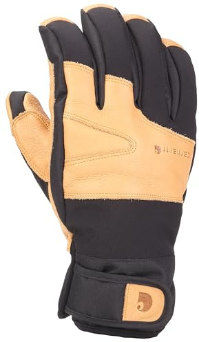 Carhartt Herren Dex Cow Grain Glove Winter-Handschuhe, schwarz/braun, Large
