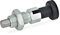 Ganter Normelemente GN 717-8-M16X1, 5-CK-ST - Rastbolzen, Silber, 2 Stück