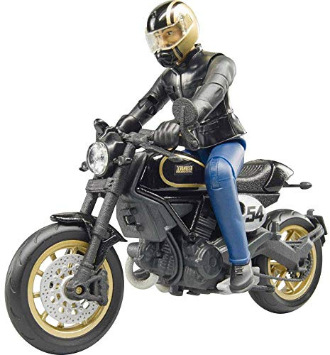 Bruder 63050 - Scrambler Ducati Cafe Racer mit Fahrer