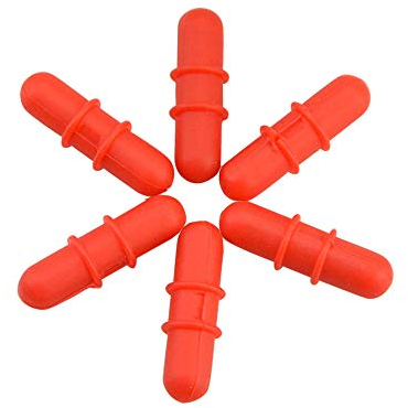 SHARROW 6 Stück Bogen Stabilisator Dämpfer Schalldämpfer Bogen Glied Stabilisator für Compound Bogen Bogensport (Rot)