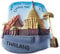 3D Chiang Mai Thailand Kühlschrankmagnet, Heim- und Küchendekoration, magnetischer Aufkleber, Chiang Mai Thailand, Kühlschrankmagnet, Reise-Souvenir-Geschenk