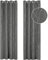 Deconovo Verdunkelung Vorhänge Thermovorhänge Kälteschutz Blickdicht gardinen, Wohnzimmer Thermovorhänge mit Ösen 138x132 cm(HöhexBreite), Hellgrau, 2er Set