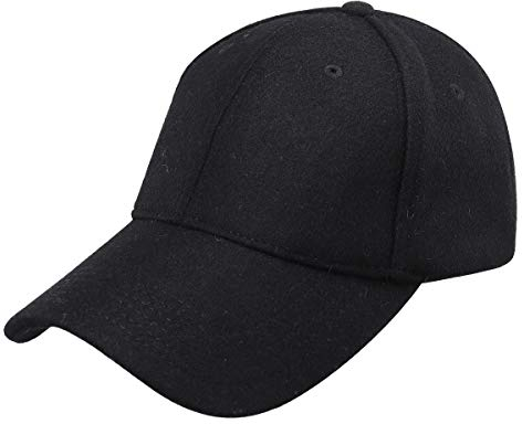 Gisdanchz Winter Basecap Schwarz Warm Wolle Baseball Cap Damen Warme Wintermütze Baseballcap Kappe Herren Cap Schirmmütze Damen Männer Mütze Kappen Mütze Herren Winter Schwarz