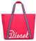 Diesel Damen Canvas JP Bag Shopper Tasche (Rot)