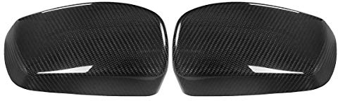 Prämie 2x Real Carbon Fiber Auto-hintere Ansicht Tür Außenspiegel Seitenspiegel Abdeckkappen Shell-Fall for BMW E60 E61 5er Modell 2004-2008