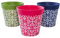 Hum Flowerpots, 15 cm, Lot de 3, Divers Motifs, Coloris et Tailles, Pots de Fleurs en Plastique Intérieur/Extérieur, Multicolore Maroc