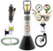 Doppelkammer CO2 Anlage OCOPRO DBL-500 Plus Aquarium mit Nachtabschaltung & VOLLE 500g Mehrwegflasche