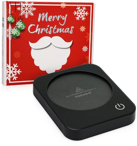 VOBAGA Coffee Mug Warmer, Electric Coffee Warmer for Desk with Auto Shut Off, 3 Temperature Setting Smart Cup Warmer for Warming & Heating Coffee, Milk, Tea and Hot Chocolate(No Cup) (X-Mas)