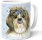 SHIH TZU (58) C with bow - Becher mit Hundemotiv, Tasse für Dich, Teetasse mit fröhlichem Text und schöner Grafik. Lieblingsbecher mit Haustier. Praktisches Geschenk für Hundeliebhaber.