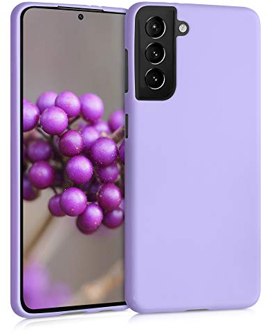 kwmobile Custodia Compatibile con Samsung Galaxy S21 Cover - Back Case per Smartphone in Silicone TPU - Protezione Gommata - lavanda