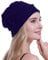 osvyo Chemo Kopfbedeckung für Damen,Turban Mütze für Frauen, Krebs Beanie Haarausfall versiegelte Verpackung Navy BLAU
