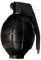Toyland® Pack de 3 Grenades à Main Jouets Militaires Noir pour Enfants - avec lumière Clignotante et Son - Jeu de rôle