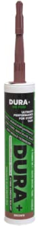 DURA+ All-In-One Hybrid Polymer Adhesive and Sealant: Waterproof, Extreme High Bond Strength, Replaces Silicone, Long-Lasting & Anti-Mould, Superior For Sanitaryware (290ml - Brown)