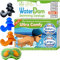 WaterDam Schwimm-Ohrstöpsel, wasserdicht, ultra-bequem, verhindern Schwimmerohren (Größe 3 + 3 + 3: mittelgroßes Ohr, für Herren und Damen, schwarz, blau, orange)