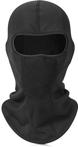 TAGVO Sturmhaube, Gesichtsmaske, Wärmer Thermo-Fleece-Gesichtsmaske, Helm in einem, winddicht, warm, elastisches Futter, Winter, Ohrenwärmer, für Wintersport, Motorrad, Radfahren