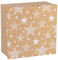 Idena 31236 - Geschenkbox Stern, 27 x 27 x 15,5 cm, Geschenk, Geschenkschachtel, Geschenkverpackung, Mehrfarbig