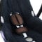 BAMBINIWELT Gurtpolster Set universal für Babyschale Autositz kompatibel z.B. mit Maxi Cosi Cybex (braun)