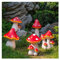 GROQW Outdoor-Statue Gartenskulptur Holz Pilze DIY Pflanze Gartendekoration Mini Micro Craft Ornament Gartenverzierung Outdoor (Farbe : #8) Geschenk