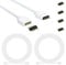 REDTRON Led Strip Verbinder Verlängerungskabel, 2 Pack 2M 4polig LED Verlängerungskabel Drah mit 4 Pack 10mm 4polig Mann zu Mann Verbinder für 3528 5050 2835 LED Strip Licht DIY Zubehör