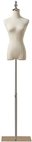 Schneiderpuppen Schneiderbüste Weibliche Schaufensterpuppe Premium Weiß Mit Metallständer, Kunststoff Leichte Kleidformularanzeige for T-Shirt/Jacken/Bluse (Color : Square Base)