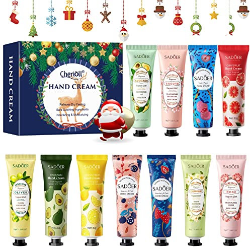 Handcreme Set, 11 Pcs Mini Handcreme Set, Plant Fragrance Handpflegecreme, Geschenkset Für Frauen Männer, Trockene Rissige Hände Füße, Pflegecreme Zu Geburtstag, Weihnachten, Neujahr