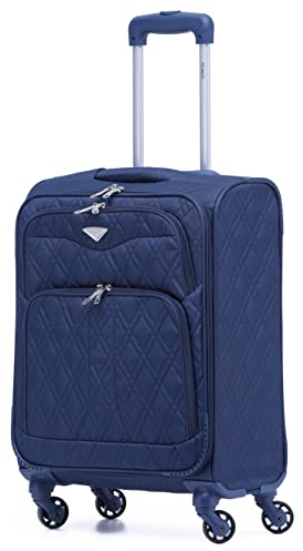 Flight Knight Lightweight 4 Wheel 800D Soft Case Suitcases Cabin Carry On Hand Luggage Ryanir Maximium prioirty Carry On Approved