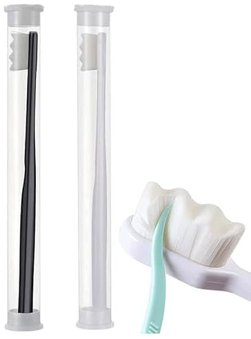 BREVI Zahnbürste - 2023 Beste BREVI Nordisch inspirierte Premium Nano Zahnbürste, extra weiche Zahnbürste mit 20000 weichen Borsten, ultrafeine weiche Zahnbürste (2 A-Wave)